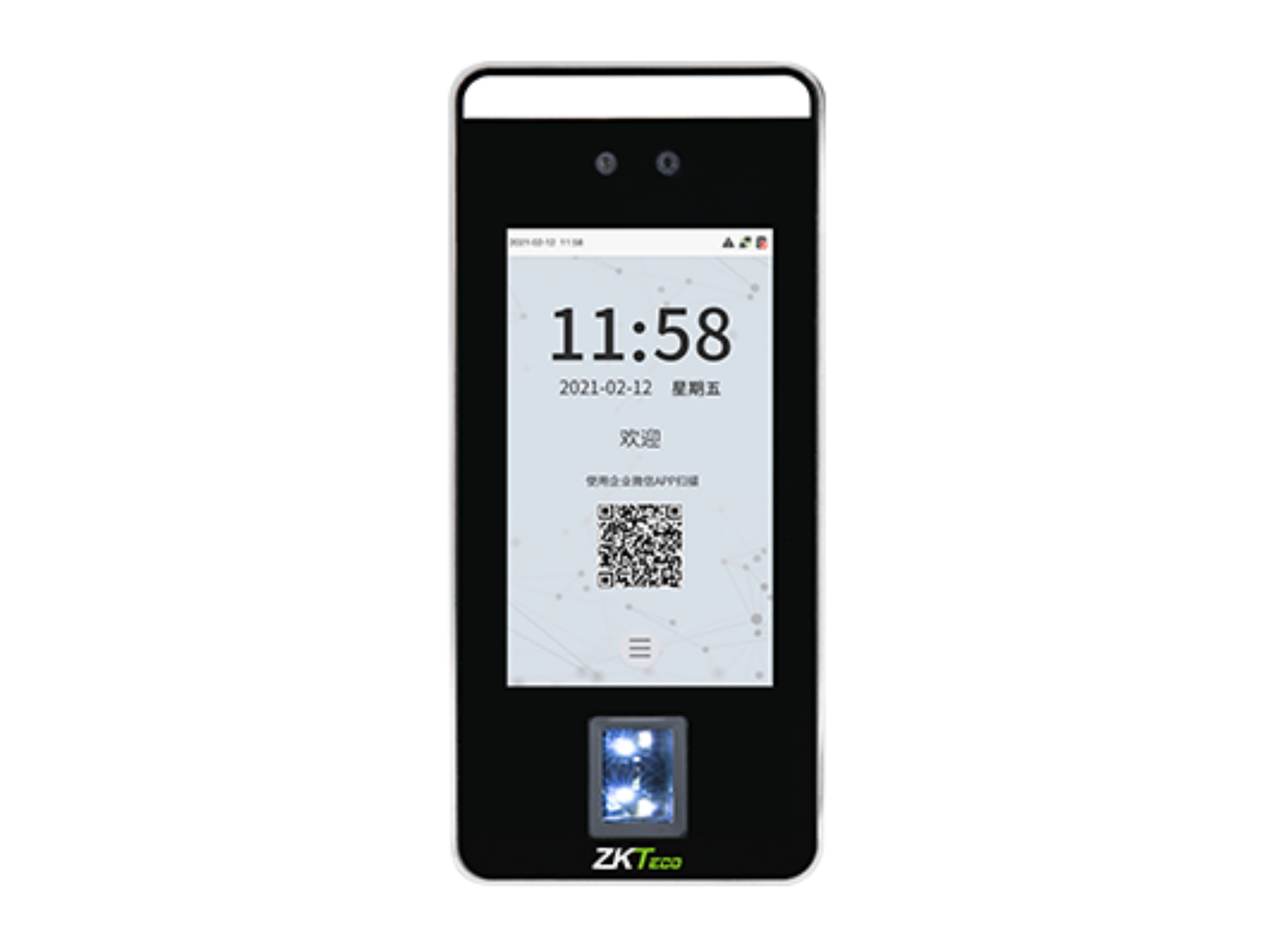 可見光面部云考勤終端ZK-F6
